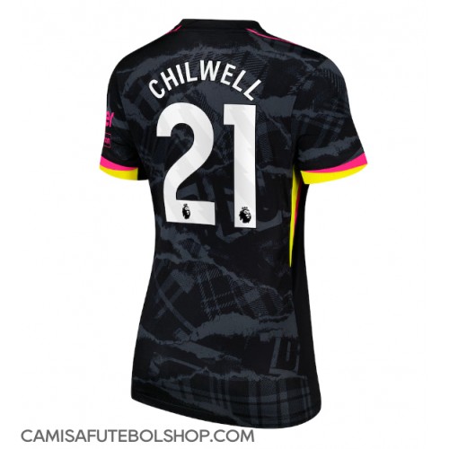 Camisa de time de futebol Chelsea Ben Chilwell #21 Replicas 3º Equipamento Feminina 2024-25 Manga Curta